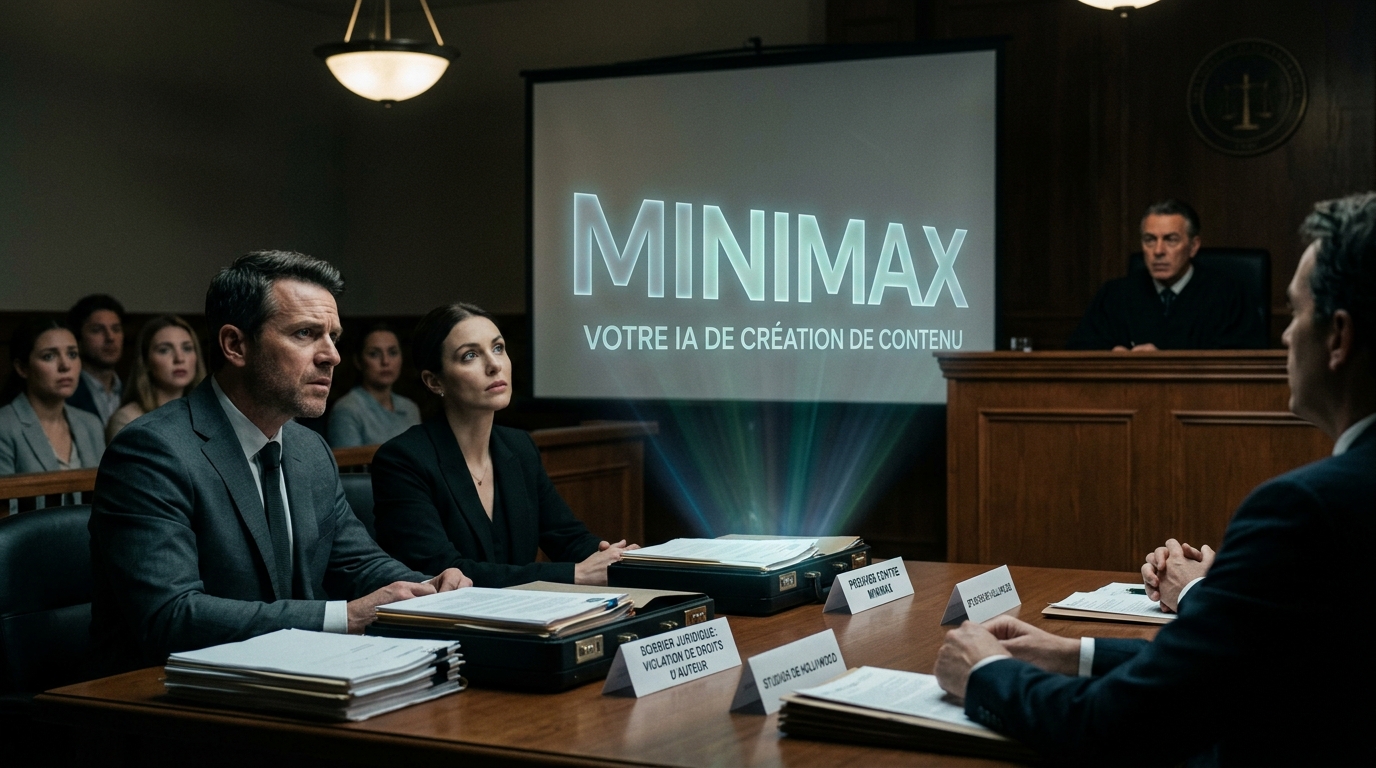 Hollywood contre les IA : MiniMax dans le viseur des studios pour violation de droits d’auteur