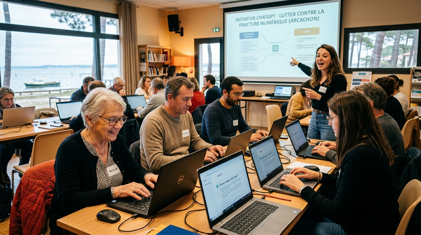 Arcachon offre ChatGPT à ses administrés : une initiative innovante pour lutter contre la fracture numérique